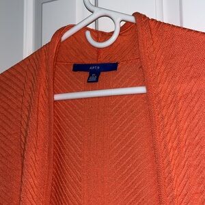 New without tags Apt. 9 light orange/coral cardigan